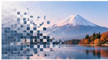 日本又大又好看的PPT模板网站百度云：高清图片压缩流程模板预览